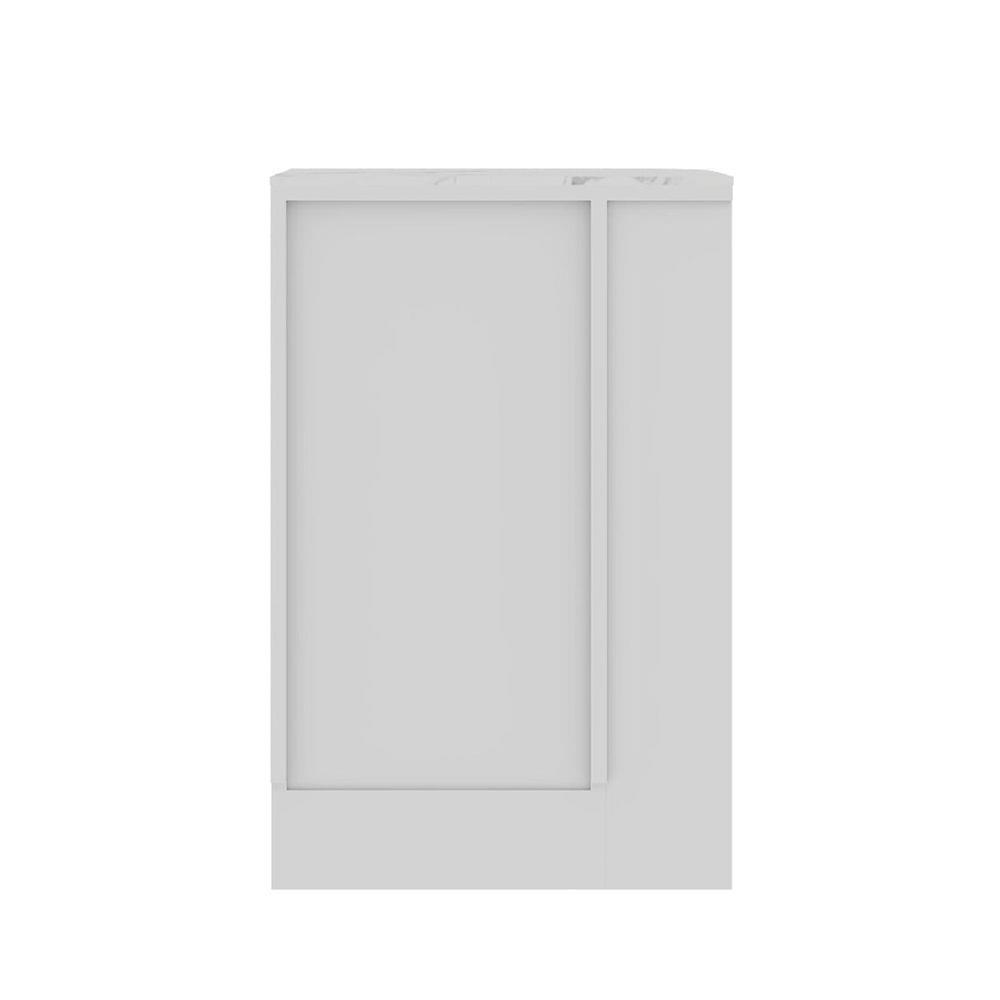 ตู้เตี้ยเข้ามุมซ้าย SB FURNITURE PURIN 19220505 55 ซม. สีขาว