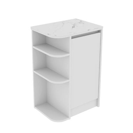 ตู้เตี้ยเข้ามุมซ้าย SB FURNITURE PURIN 19220505 55 ซม. สีขาว