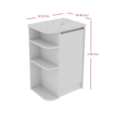 ตู้เตี้ยเข้ามุมซ้าย SB FURNITURE PURIN 19220505 55 ซม. สีขาว_7