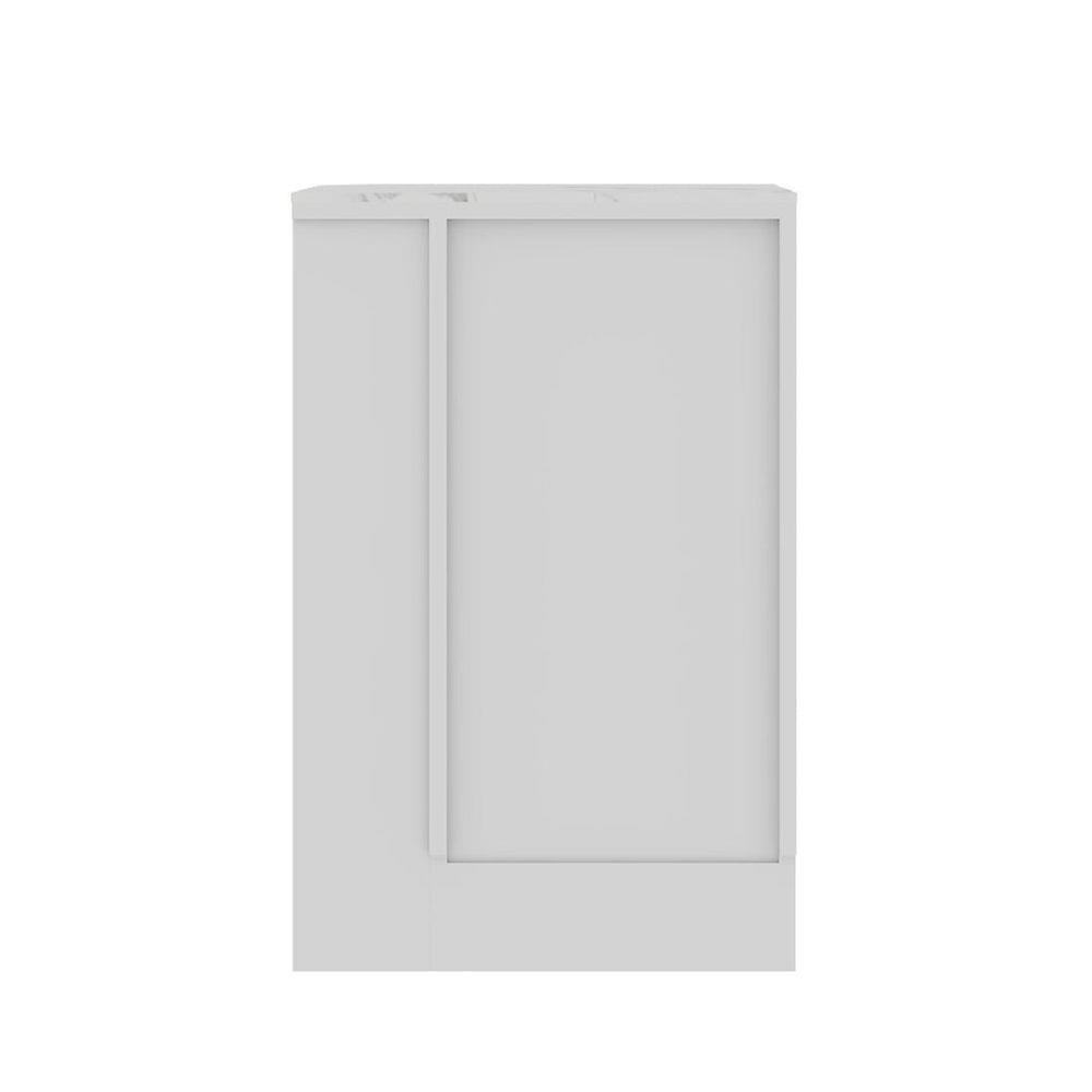 ตู้เตี้ยเข้ามุมขวา SB FURNITURE PURIN 19220507 55 ซม. สีขาว