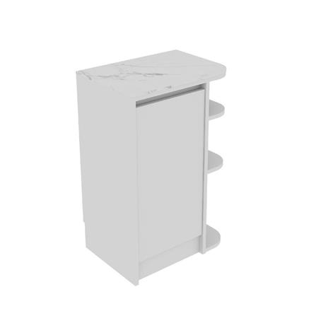 ตู้เตี้ยเข้ามุมขวา SB FURNITURE PURIN 19220507 55 ซม. สีขาว_2