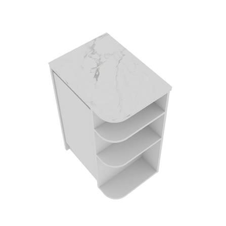 ตู้เตี้ยเข้ามุมขวา SB FURNITURE PURIN 19220507 55 ซม. สีขาว_3