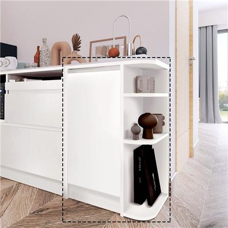 ตู้เตี้ยเข้ามุมขวา SB FURNITURE PURIN 19220507 55 ซม. สีขาว_5