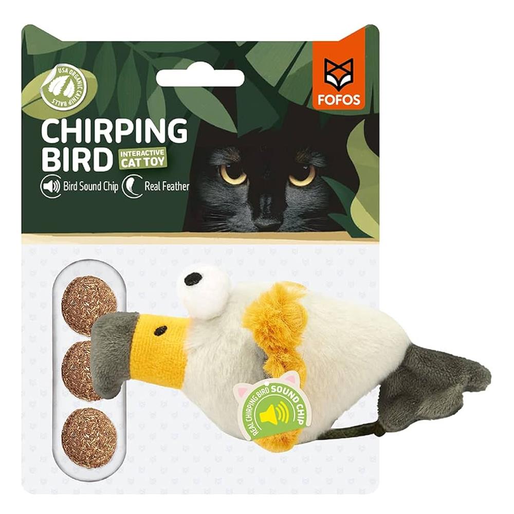 ของเล่นแมว FOFOS SOUND CHIP EAGLE CATNIP BALL