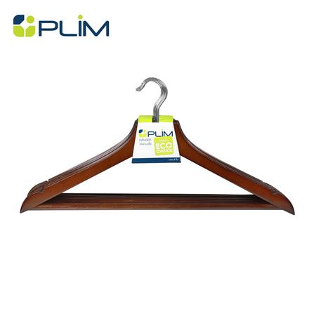 ไม้แขวนเสื้อ PLIM แพ็ก 8 ชิ้น สีไม้โอ๊ค_1