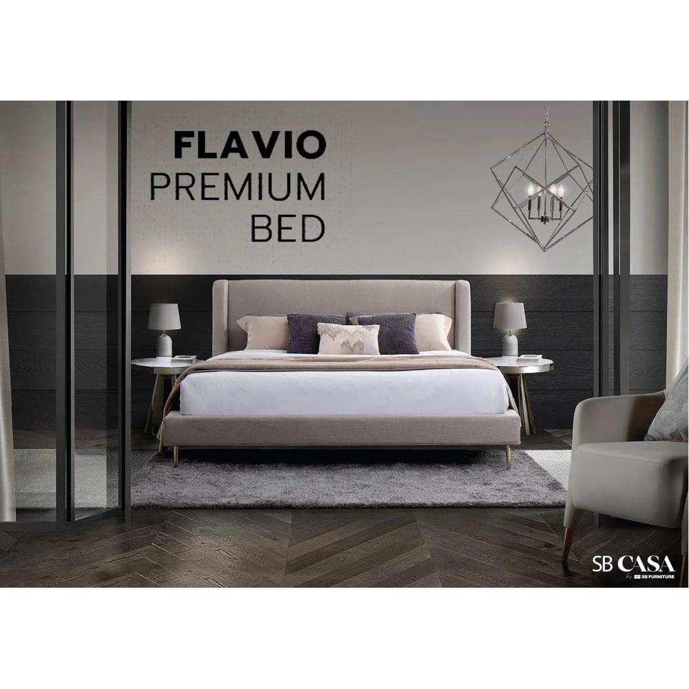 เตียง 5 ฟุต SB FURNITURE FLAVIO 19213208 สีครีม