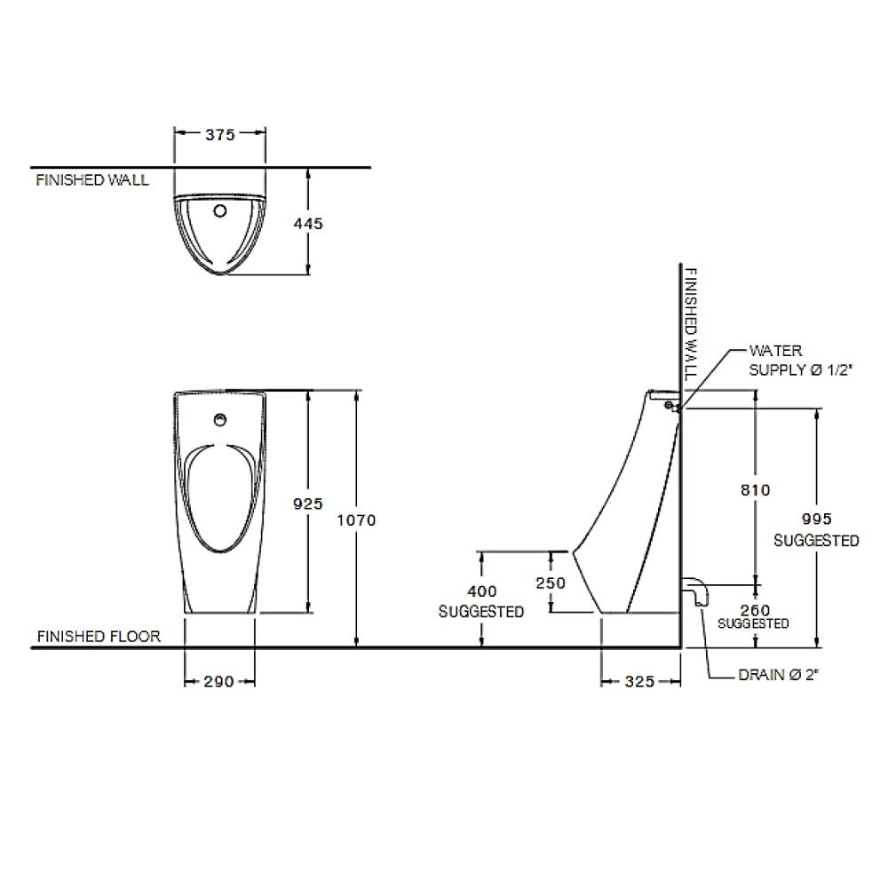 โถปัสสาวะชายอัตโนมัติ COTTO C31607AC
