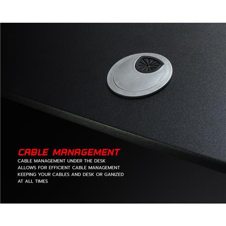 โต๊ะเกมมิ่ง NUBWO ND-600S สีดำ/แดง_4