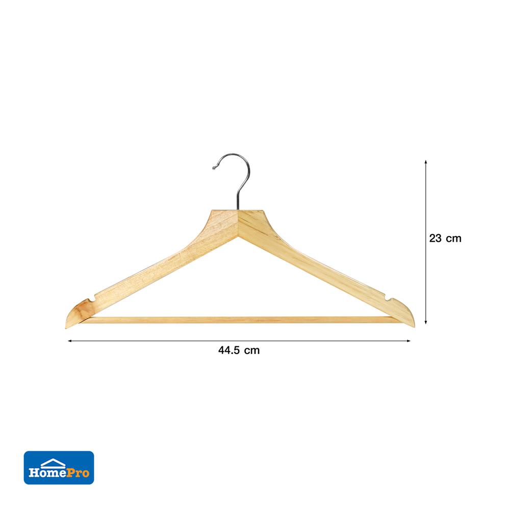 ไม้แขวนเสื้อ PLIM แพ็ก 8 ชิ้น สีไม้ธรรมชาติ