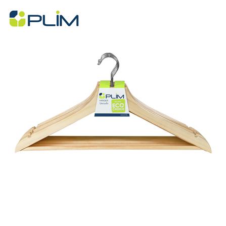 ไม้แขวนเสื้อ PLIM แพ็ก 8 ชิ้น สีไม้ธรรมชาติ_0
