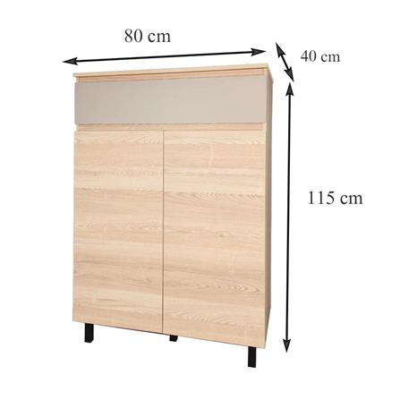 ตู้บานผสม FURDINI THRU DC8011 80 ซม. สีออทตาวา/แซนด์สโตน_6