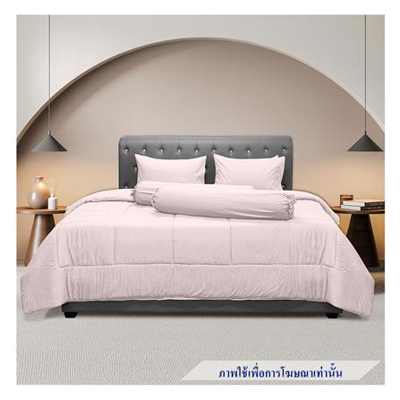ชุดผ้าปูที่นอน 6 ฟุต 5 ชิ้น PICASSO CLASSIC STYLE LAGOS PINK_0