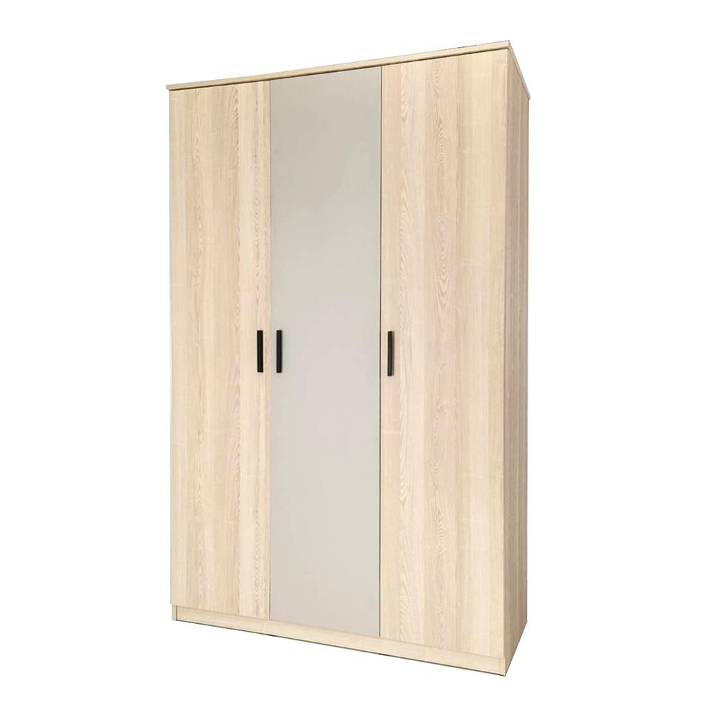 ตู้เสื้อผ้า 3 บานเปิด FURDINI THRU WD1254 120 ซม. สีออทตาวา/แซนด์สโตน