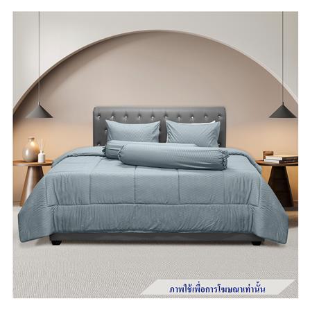 ชุดผ้าปูที่นอน 6 ฟุต 5 ชิ้น PICASSO CLASSIC STYLE LAGOS DARKGREY_0