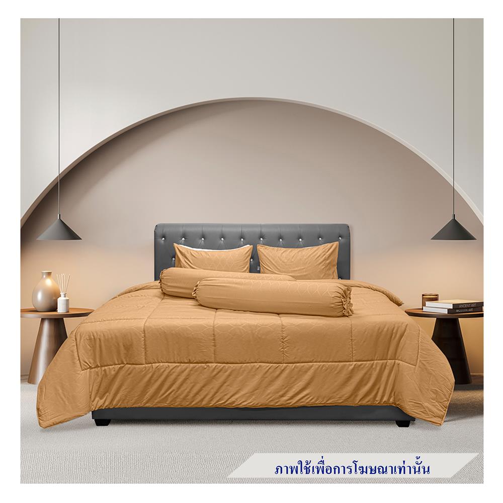 ชุดผ้าปูที่นอน 6 ฟุต 5 ชิ้น PICASSO CLASSIC STYLE COPEN ORANGE