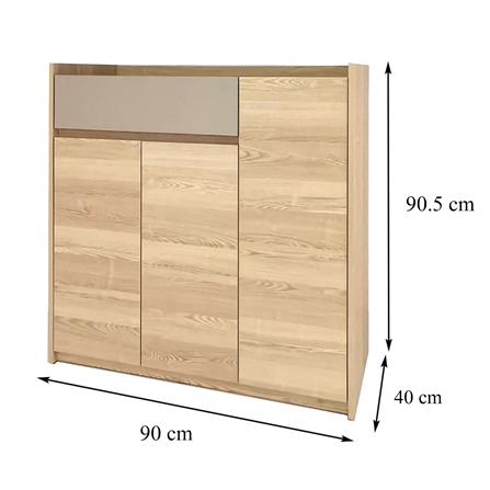 ตู้วางรองเท้า FURDINI SB9075 90 ซม. สีออทตาวา/แซนด์สโตน_9