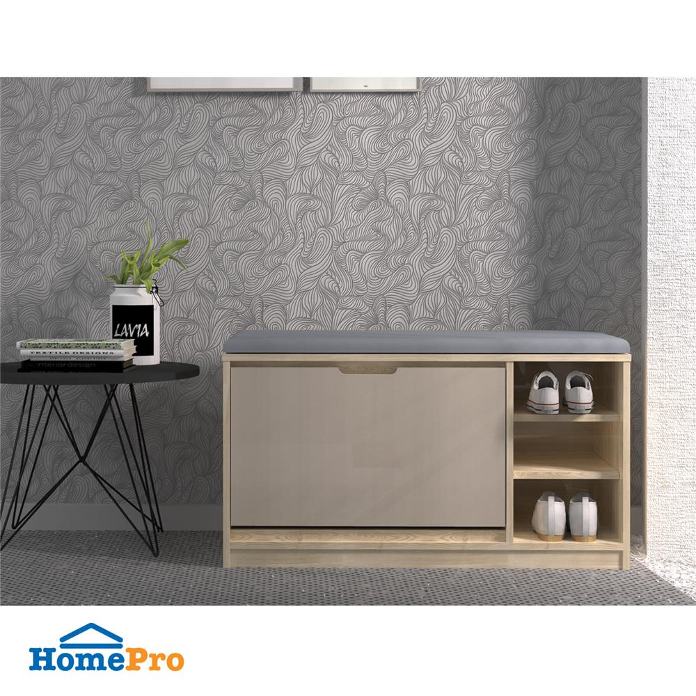 ตู้วางรองเท้าพร้อมสตูล FURDINI SB9011 สีออทตาวา/แซนด์สโตน