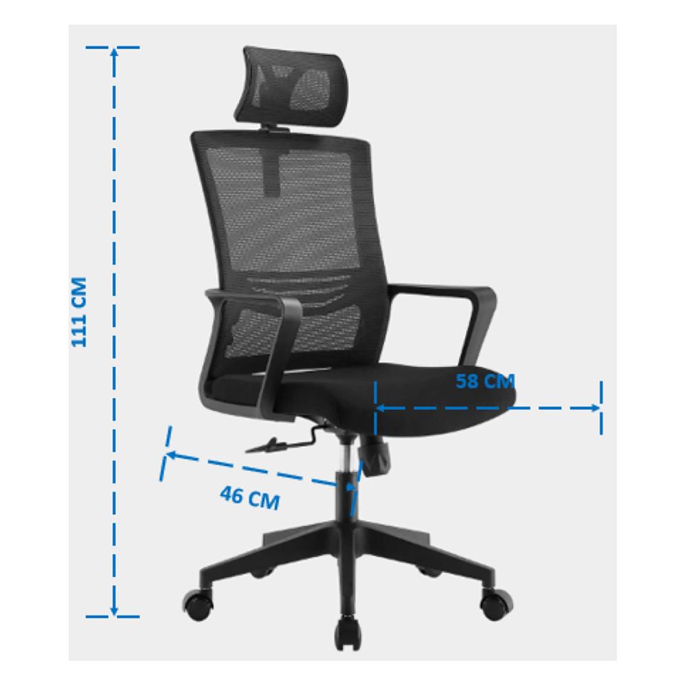 เก้าอี้สำนักงาน ICONIC OC-301 สีดำ