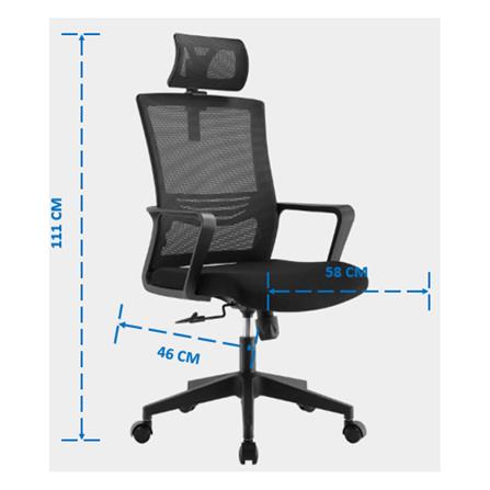 เก้าอี้สำนักงาน ICONIC OC-301 สีดำ_4