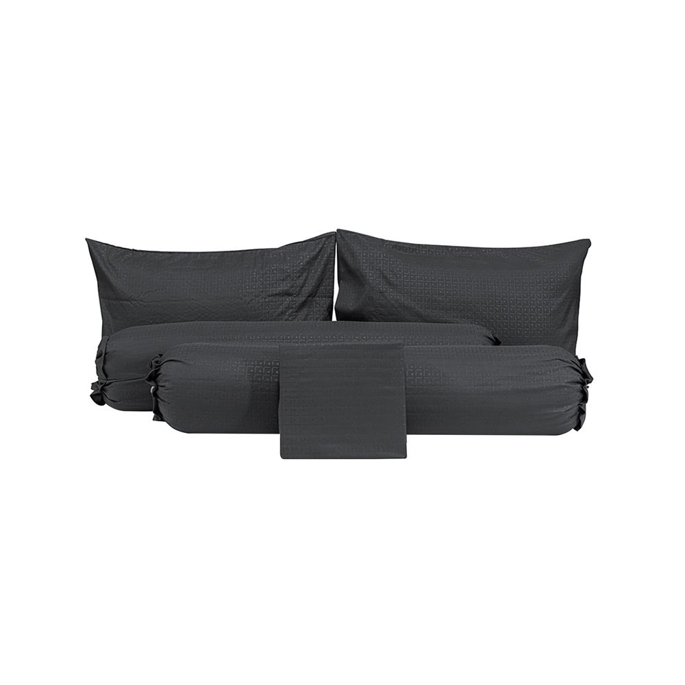ชุดผ้าปูที่นอน 6 ฟุต 5 ชิ้น PICASSO CLASSIC STYLE FIRA DARK GREY