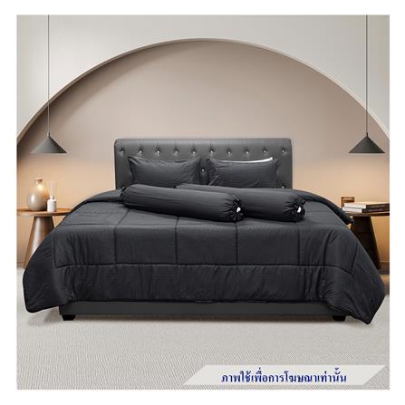 ชุดผ้าปูที่นอน 6 ฟุต 5 ชิ้น PICASSO CLASSIC STYLE FIRA DARK GREY_0