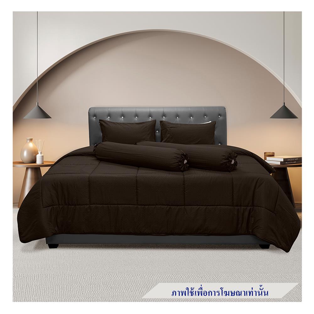 ชุดผ้าปูที่นอน 6 ฟุต 5 ชิ้น PICASSO CLASSIC STYLE FIRA DARKBROWN
