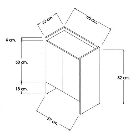 ตู้วางรองเท้า FURDINI SB6067 60 ซม. สีเชสนัท/กราไฟท์_7