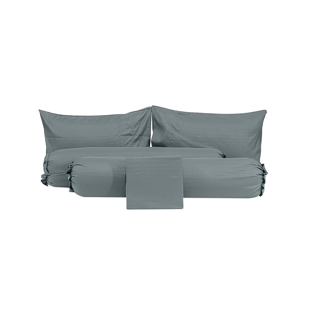 ชุดผ้าปูที่นอน 6 ฟุต 5 ชิ้น PICASSO CLASSIC STYLE FIRA GREY