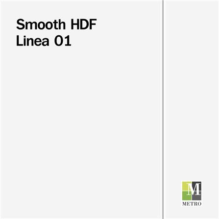 ประตูภายใน HDF METRO LINEA 01 80X200 ซม. สีรองพื้น ไม่เจาะลูกบิด_1