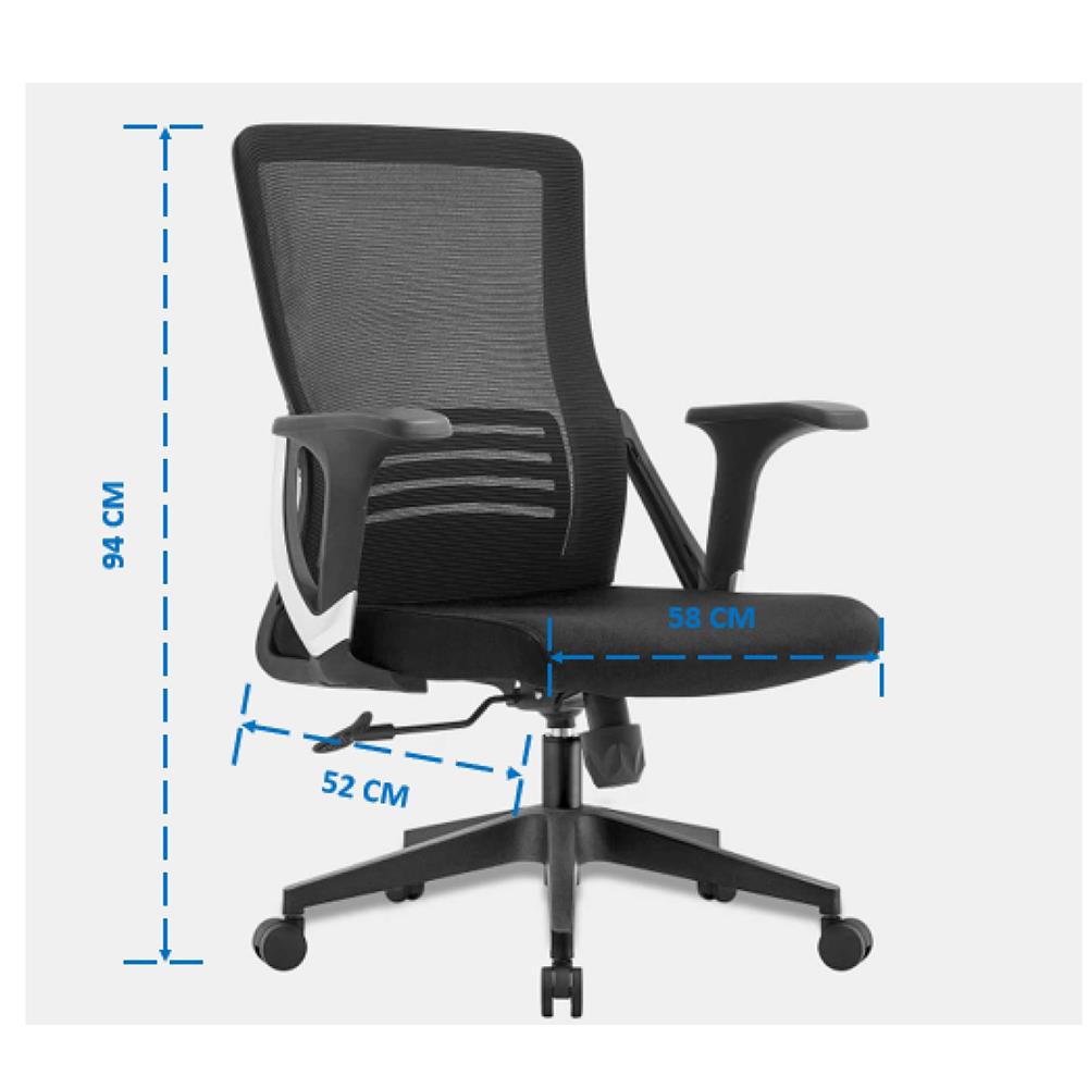 เก้าอี้สำนักงาน ICONIC OC-202 สีดำ