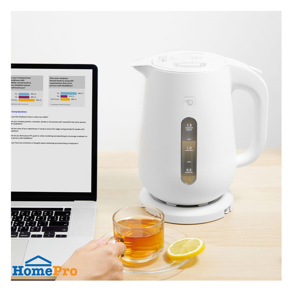 กาต้มน้ำไฟฟ้า ZOJIRUSHI CK-VAQ15T-WA 1.5 ลิตร สีขาว