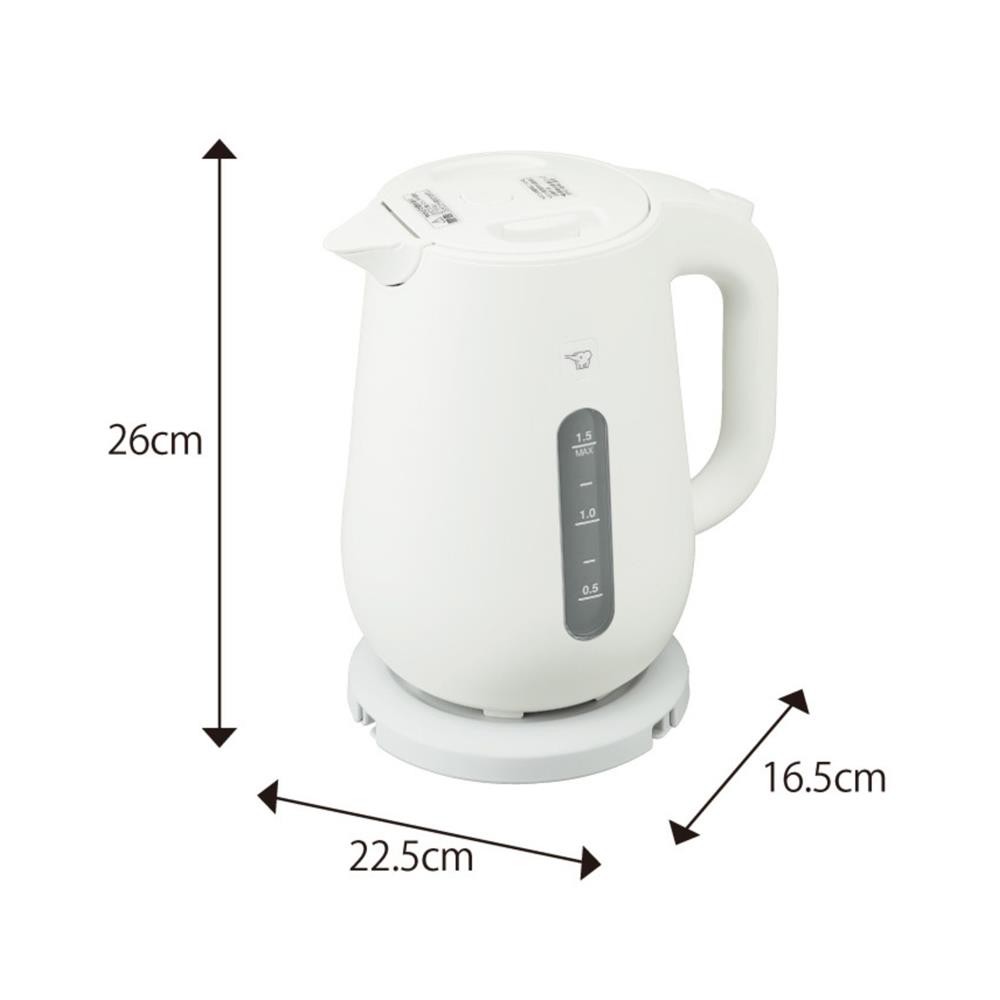 กาต้มน้ำไฟฟ้า ZOJIRUSHI CK-VAQ15T-WA 1.5 ลิตร สีขาว