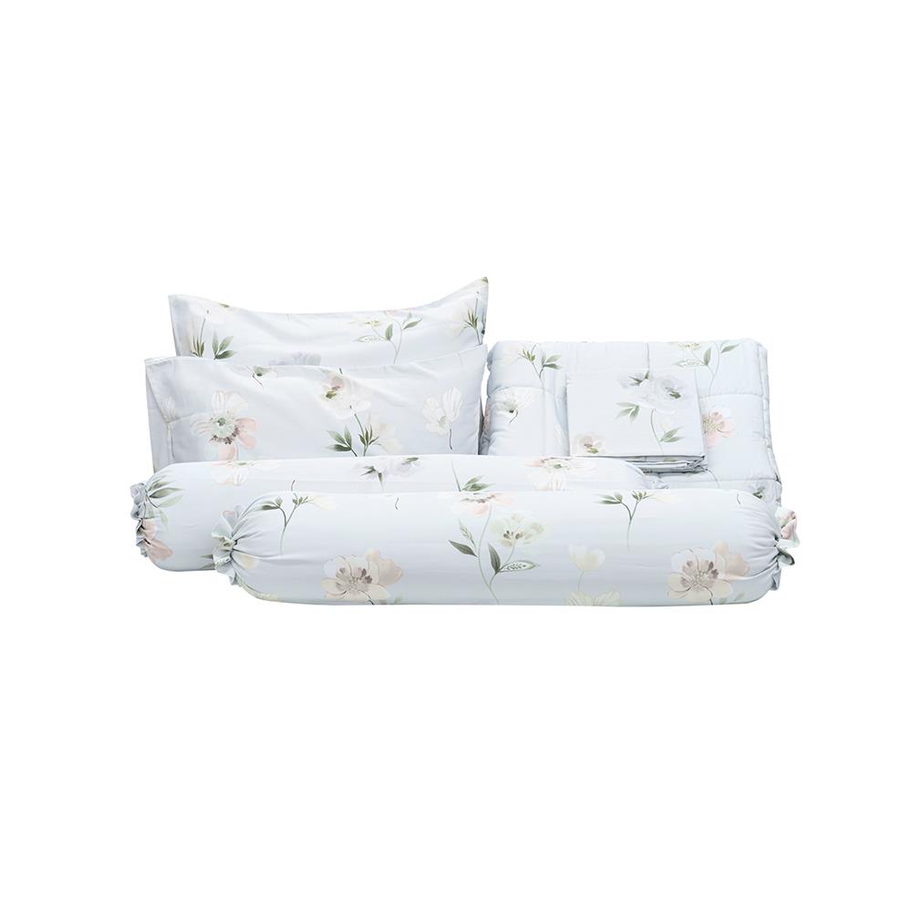 ชุดผ้าปูที่นอน 6 ฟุต 6 ชิ้น PICASSO PB TENCEL สี CHICA BLUE