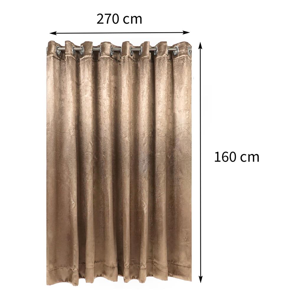 ผ้าม่าน EYELET HOME LIVING STYLE AURA UV 270X160 ซม. สีน้ำตาล