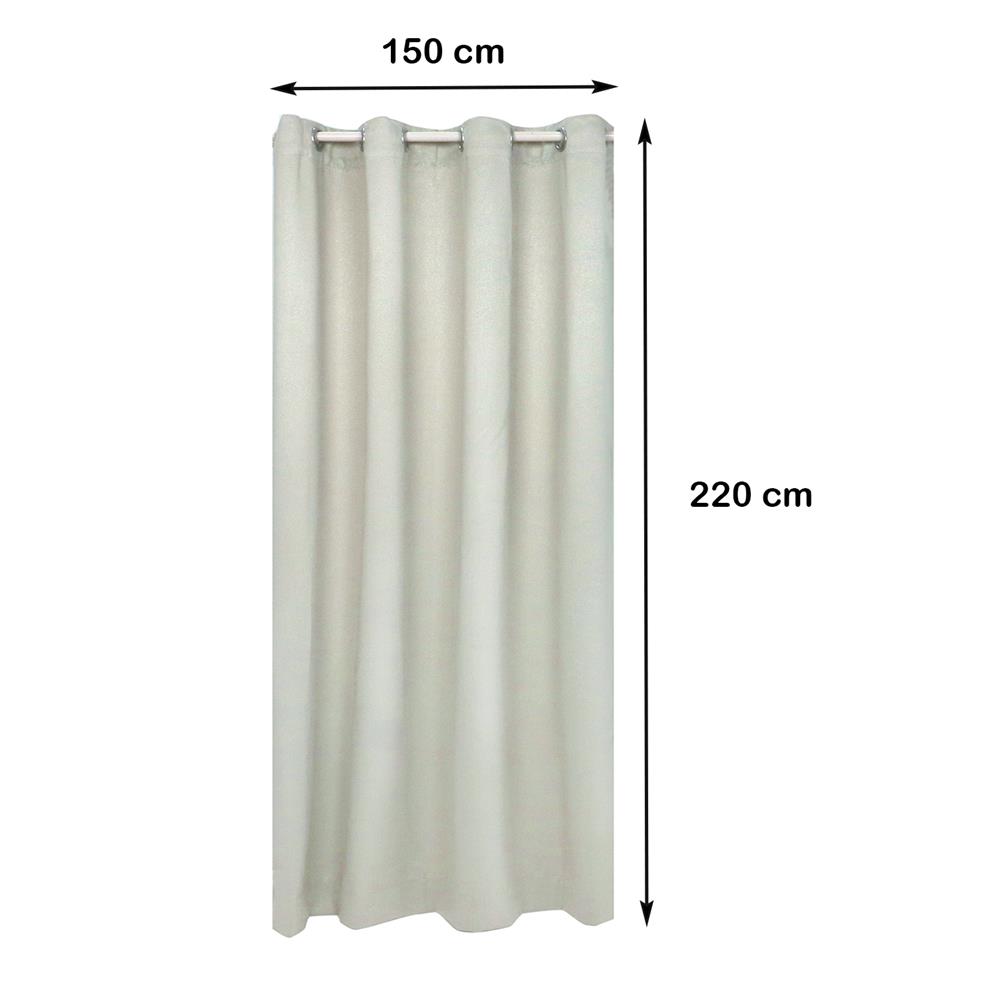 ผ้าม่าน EYELET HOME LIVING STYLE GLAM UV 150X220 ซม. สีครีม