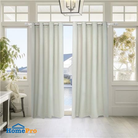 ผ้าม่าน EYELET HOME LIVING STYLE GLAM UV 150X220 ซม. สีครีม_5