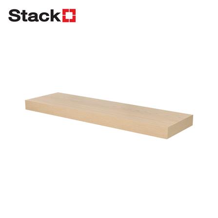 แผ่นชั้นไม้ซ่อนขา STACKO 80x24x5 ซม. สีไวท์โอ๊ค
