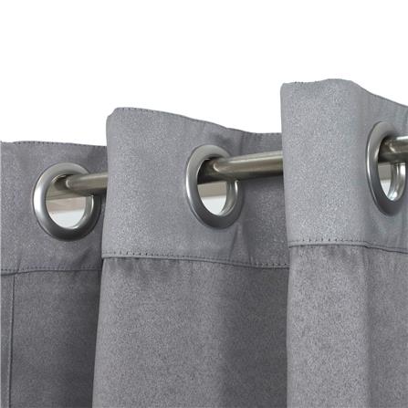 ผ้าม่าน EYELET HOME LIVING STYLE GLAM UV 150X220 ซม. สีเทา_4