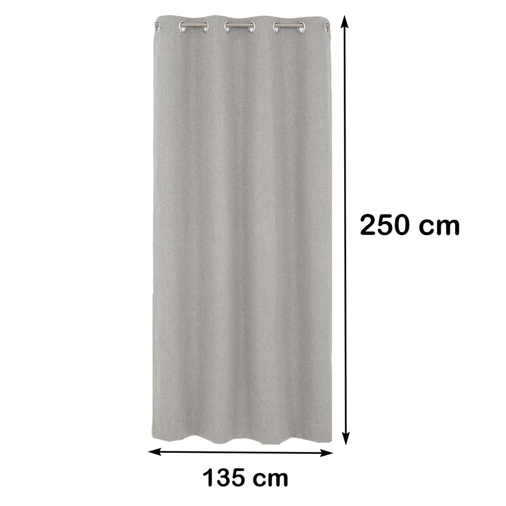 ผ้าม่าน EYELET HOME LIVING STYLE PALE UV 135X250 ซม. สีเทา