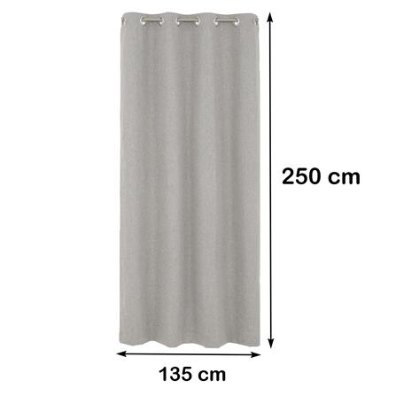 ผ้าม่าน EYELET HOME LIVING STYLE PALE UV 135X250 ซม. สีเทา_9