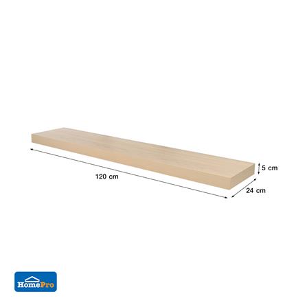 แผ่นชั้นไม้ซ่อนขา STACKO 120x24x5 ซม. สีไวท์โอ๊ค_7