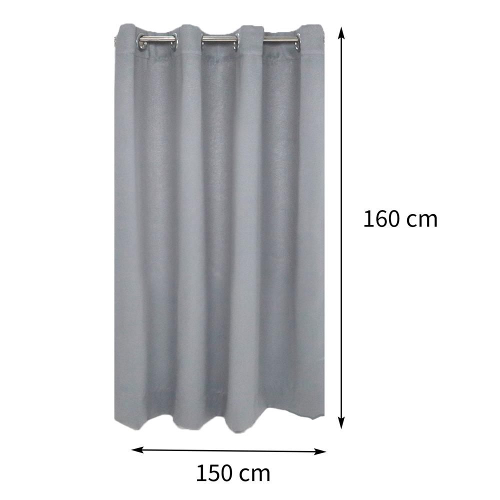 ผ้าม่าน EYELET HOME LIVING STYLE GLAM UV 150X160 ซม. สีเทา