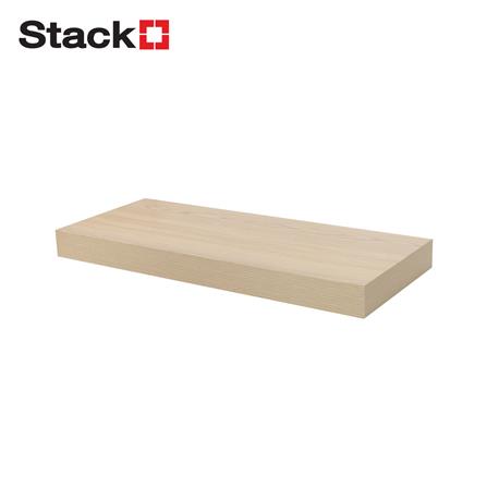 แผ่นชั้นไม้ซ่อนขา STACKO 60x24x5 ซม. สีไวท์โอ๊ค