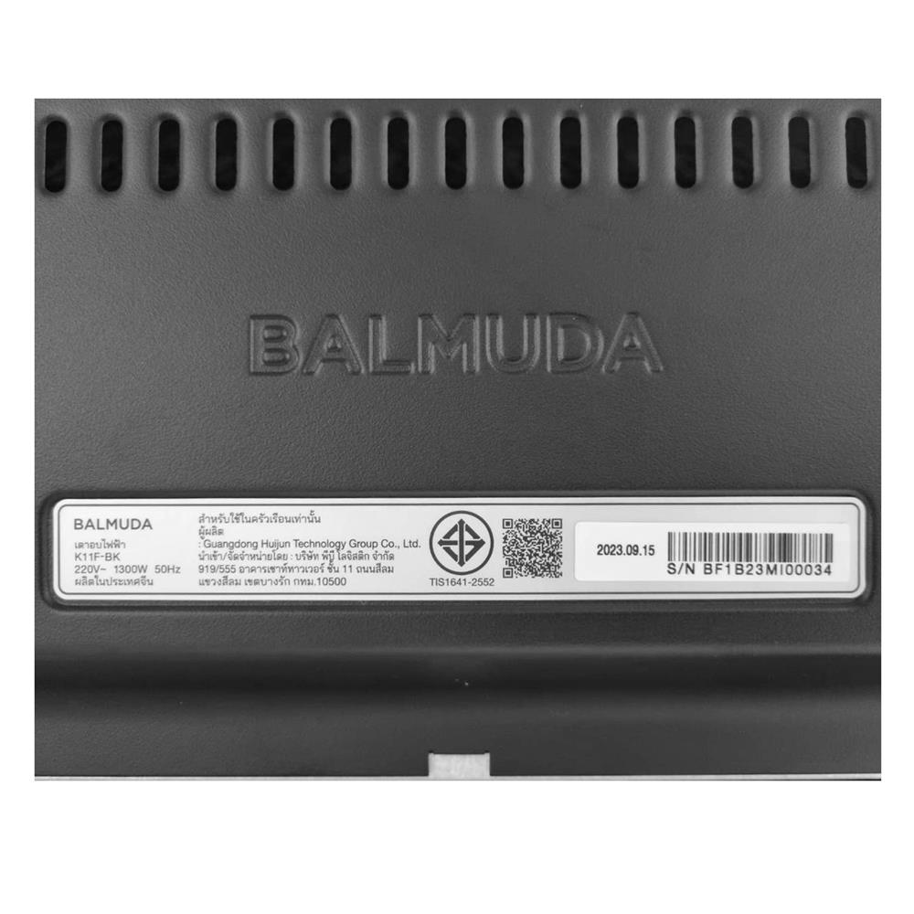 เตาอบขนมปัง BALMUDA K11-F สีดำ