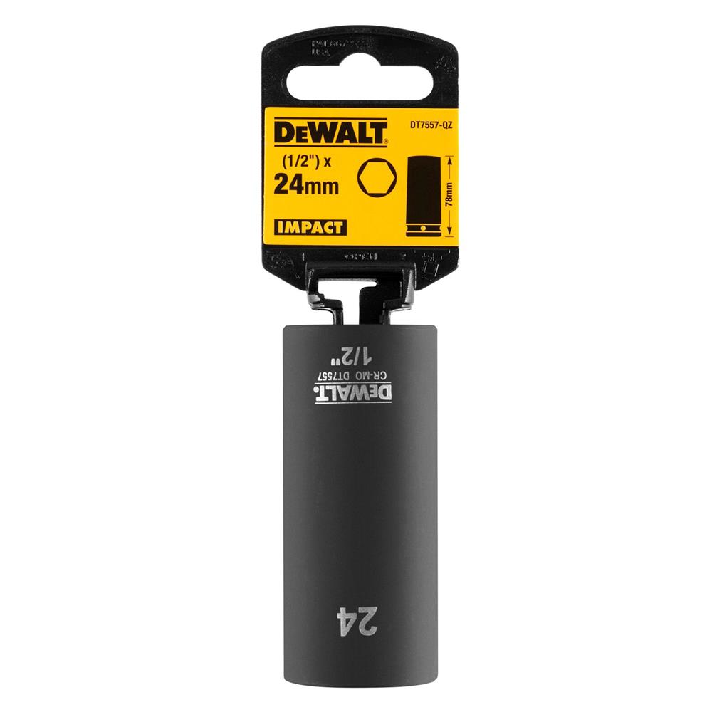 ลูกบ็อกซ์ยาว DEWALT DT7557-QZ 1/2 นิ้ว 24 มม.