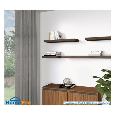 แผ่นชั้นไม้ซ่อนขา STACKO 120x24x5 ซม. สีวินเทจ ทีค_5