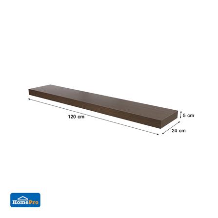 แผ่นชั้นไม้ซ่อนขา STACKO 120x24x5 ซม. สีวินเทจ ทีค_7