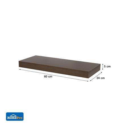 แผ่นชั้นไม้ซ่อนขา STACKO 60x24x5 ซม. สีวินเทจ ทีค_7