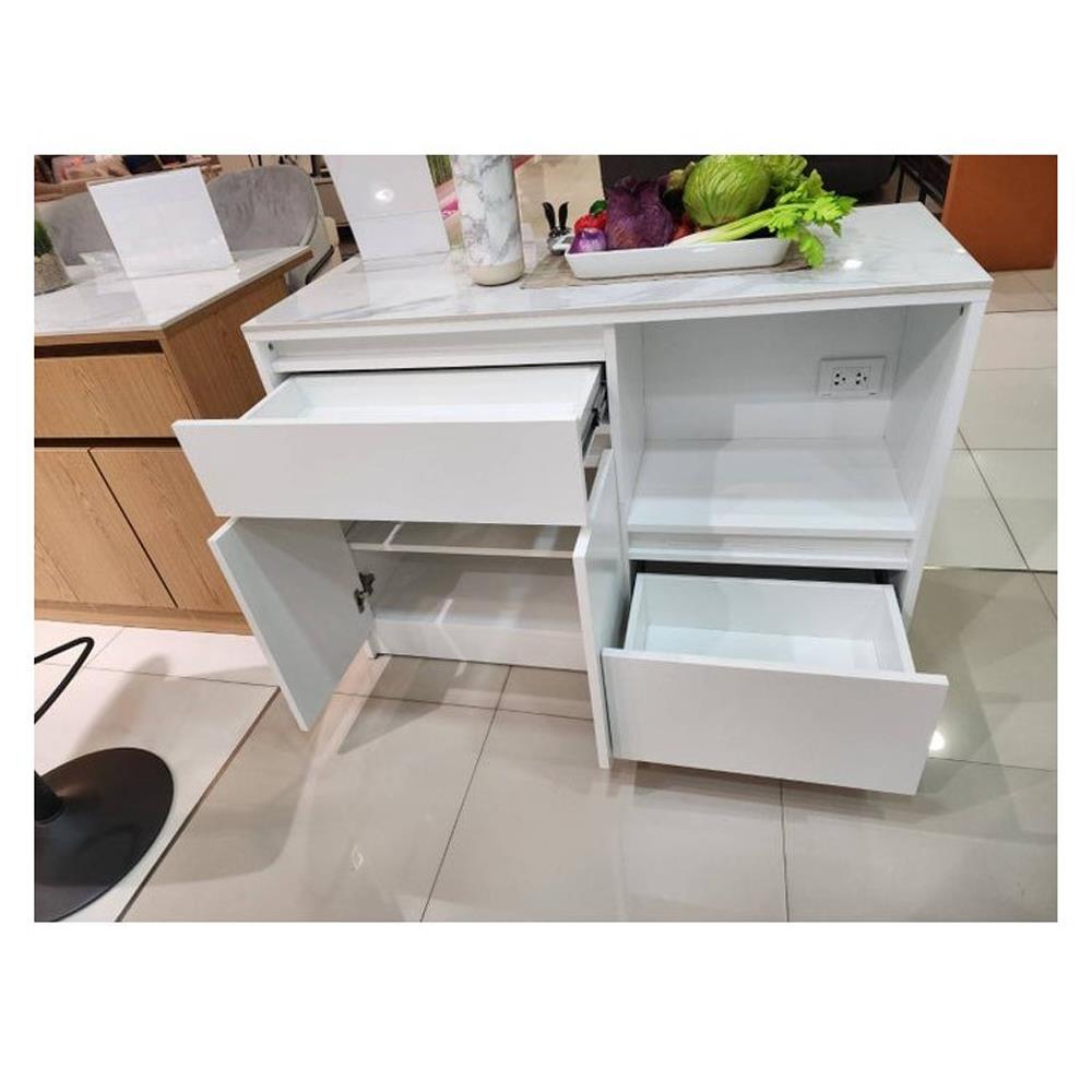 ตู้เตี้ย SB FURNITURE TEPPAN 19220511 120 ซม. สีขาว