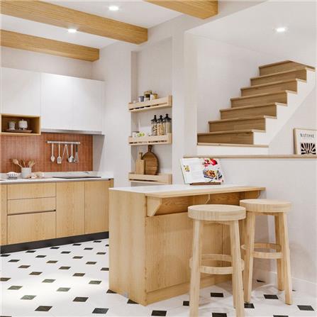 ตู้เตี้ย SB FURNITURE TEPPAN 19220510 120 ซม. สีไม้อ่อน_6